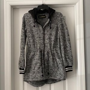 Juniors black and white fall jacket